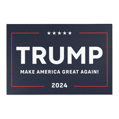 Trump Take America Back 2024 Large polyester hemmed Flat Lay Area Rugs MAGA
