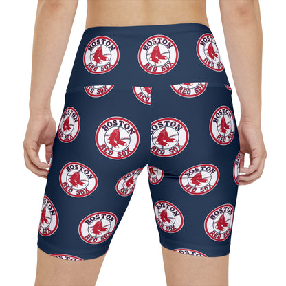 Boston Red Sox MLB Baseball Women's Workout Bike Comfy Shorts