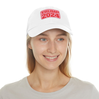 Women's Trump 2024 leather patch hat