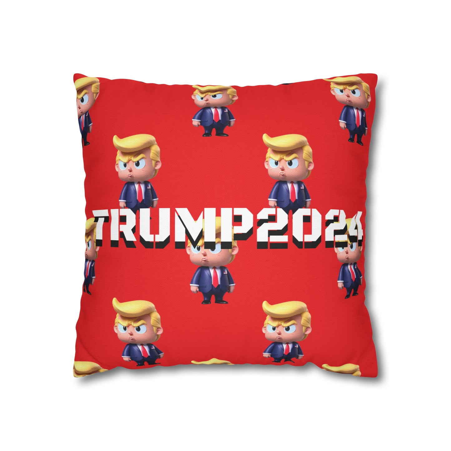 Little Trump 2024 Republican Red Soft Comfy Throw Pillow Case MAGA Gift
