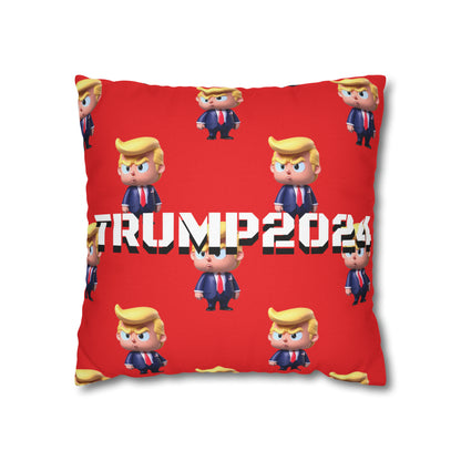 Little Trump 2024 Republican Red Soft Comfy Throw Pillow Case MAGA Gift