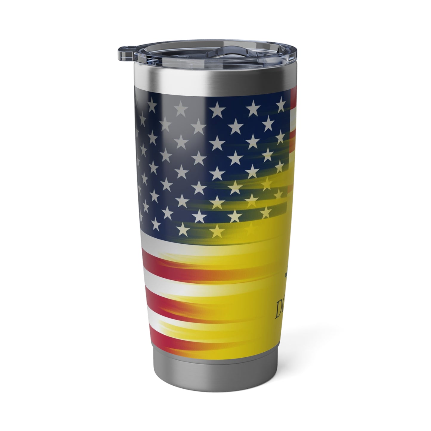 Dont tread on me and half American Flag Stainless Steel Vagabond 20oz Tumbler Gadsden