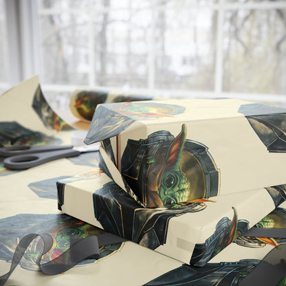 Baby Yoda Grogu Wars Mandalorian holiday present Birthday Gift Wrapping Papers