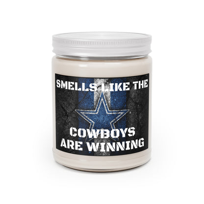 Smells like the Dallas Cowboys are winning Scented Candles, 9oz gift NFL