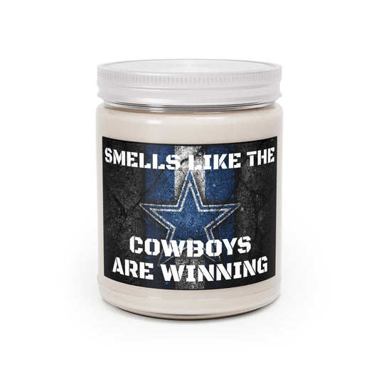 Smells like the Dallas Cowboys are winning Scented Candles, 9oz gift NFL