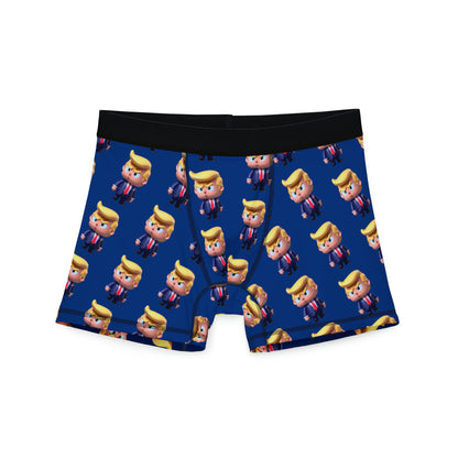 Cartoon Little Trump Blue All over Print Men's Boxer Briefs