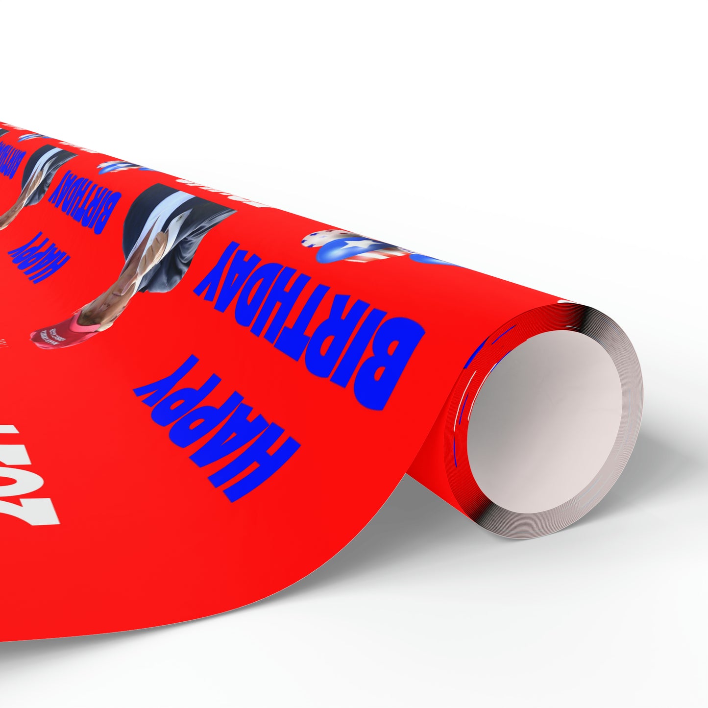 Happy Birthday Trump 2024 Red MAGA Birthday Gift Present Wrapping Paper
