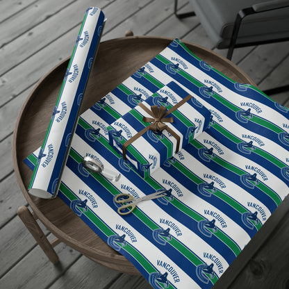 Vancouver Canucks NHL Hockey Birthday Gift Wrapping Papers Holiday