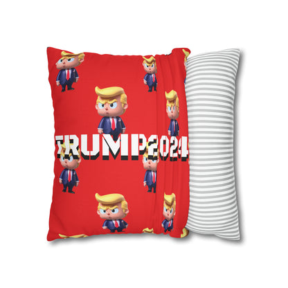 Little Trump 2024 Republican Red Soft Comfy Throw Pillow Case MAGA Gift