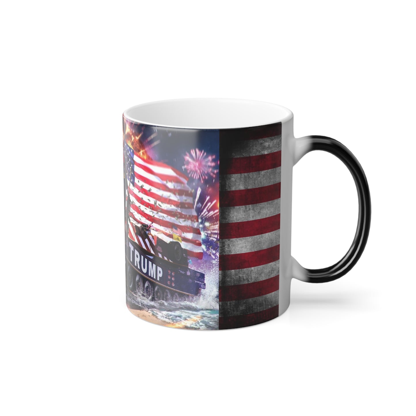 Color Morphing Trump the Warrior Hitzereagierende Kaffeetasse 11oz