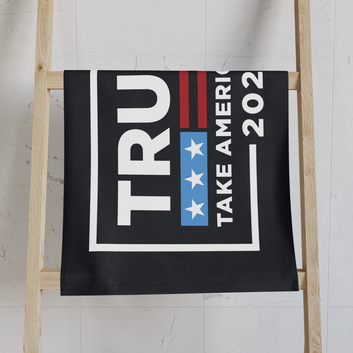 Trump 2024 Take Back America Black Kitchen Bathroom Soft Hand Towel