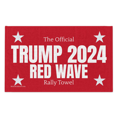 The OFFICIAL Trump 2024 Red Wave Rally Towel MAGA Over 10000 sold