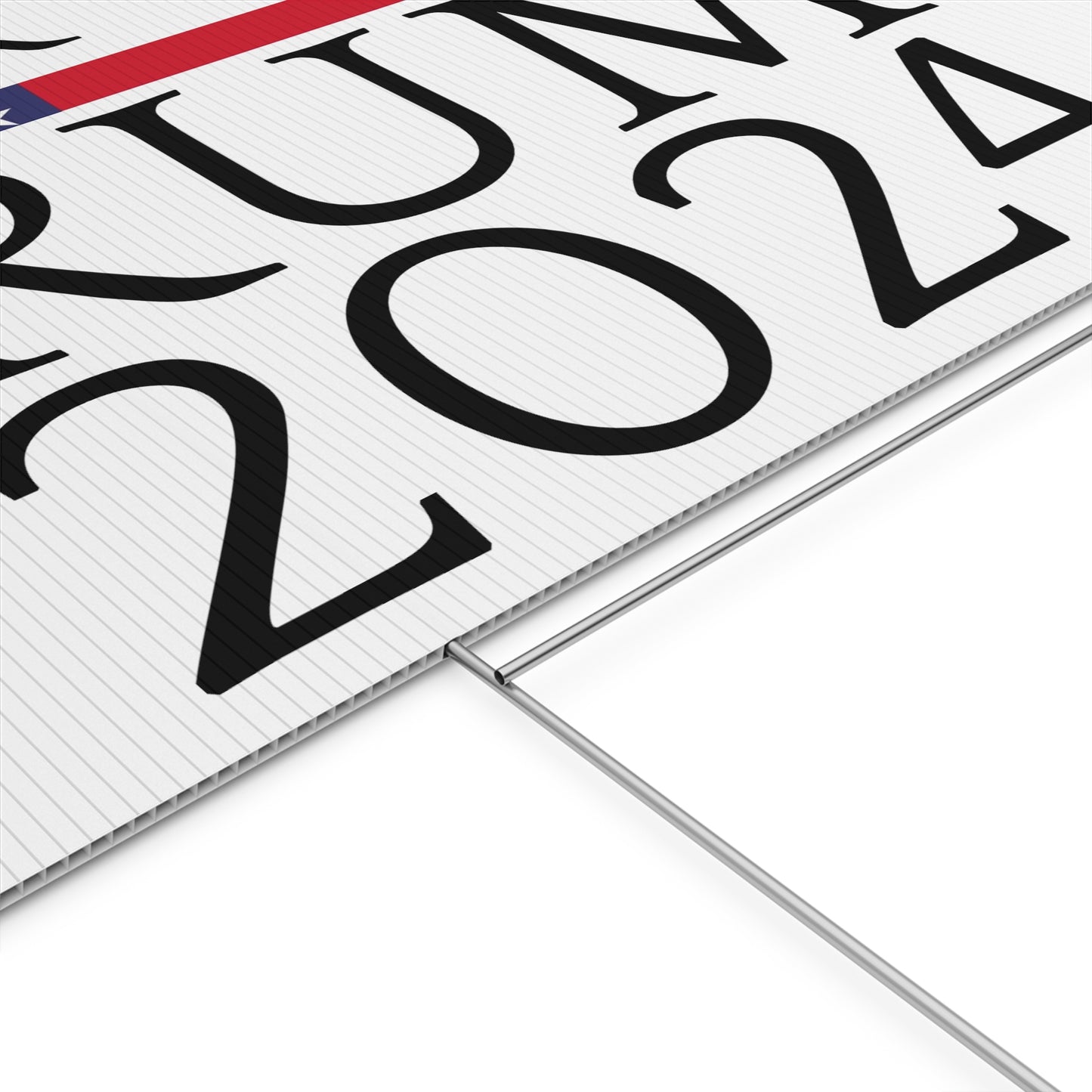 F**K Biden, TRUMP 2024 für den Präsidenten, Kunststoffschild