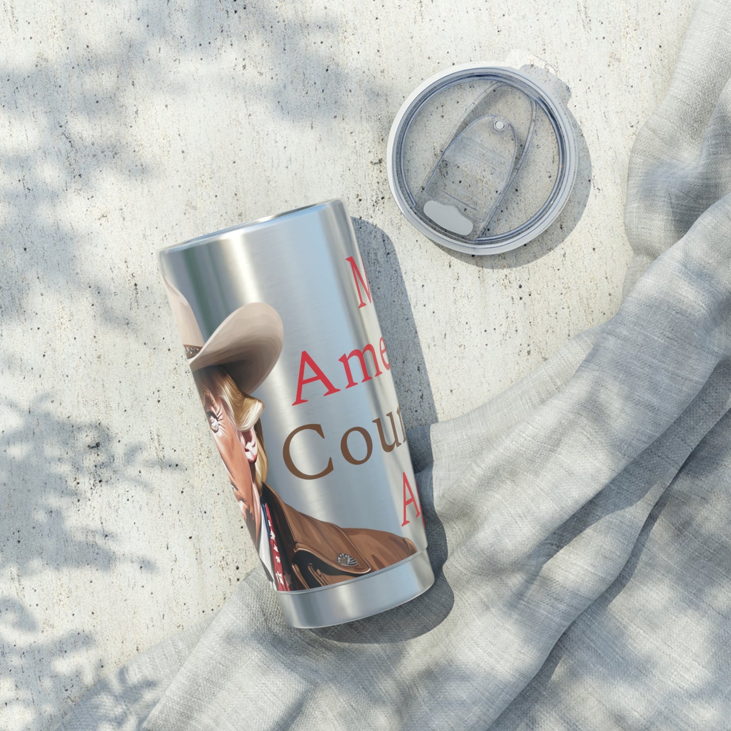 Make America Country Again Cowboy Trump Stainless Vagabond 20oz Tumbler