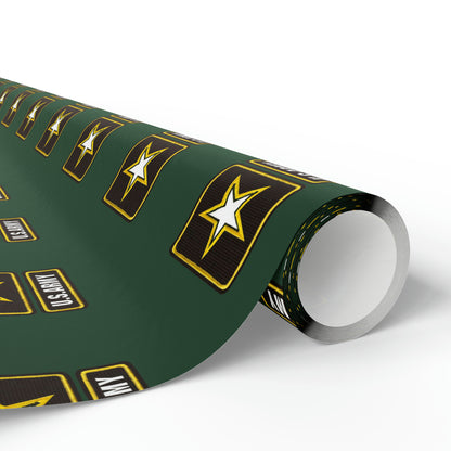 U.S. Army camo High Definition Birthday Gift Present Holiday Wrapping Paper Graduation America Military