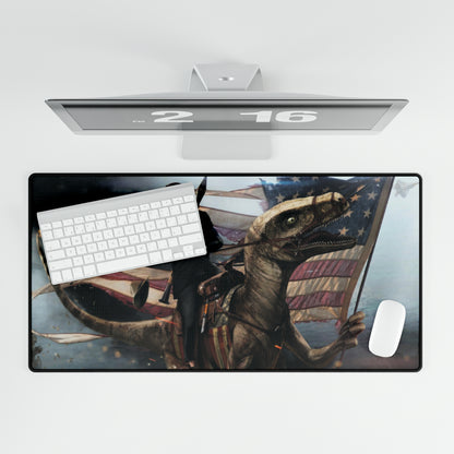Ronald Reagan Machine Gun Raptor High Definition MAGA American Desk Mats