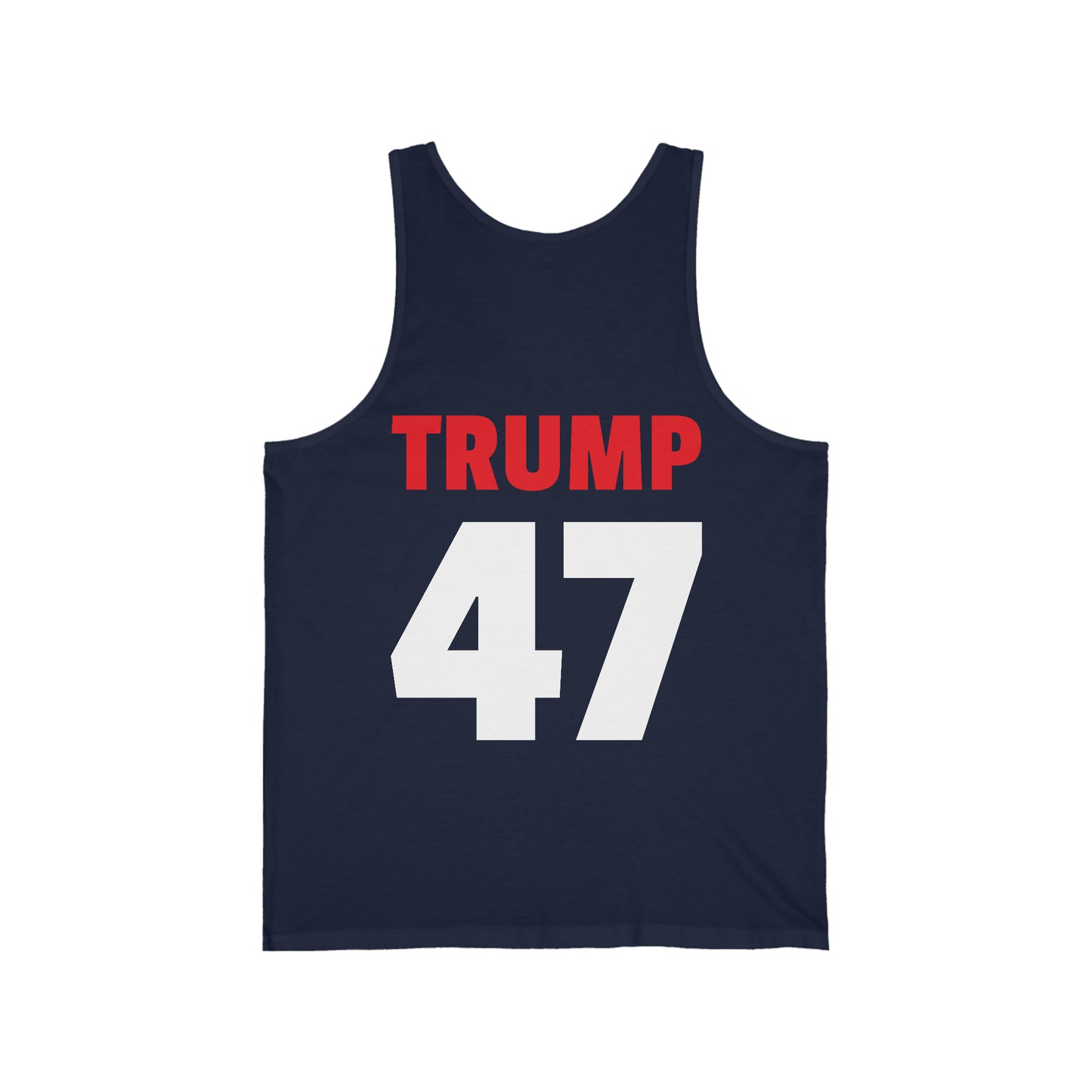 Trump 47 Präsident Hochwertiger Unisex-Sommer-Tanktop aus Jersey
