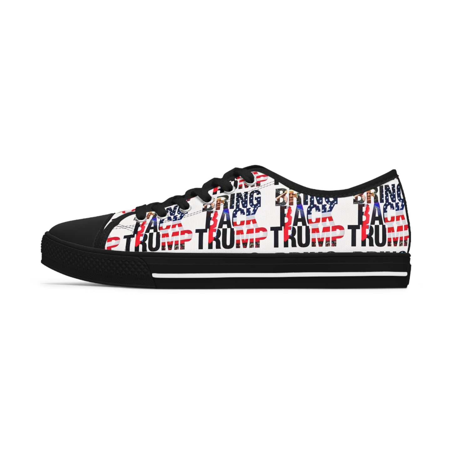 Bring Back Trump White MAGA All Over Print Women's Low Top Sneakers