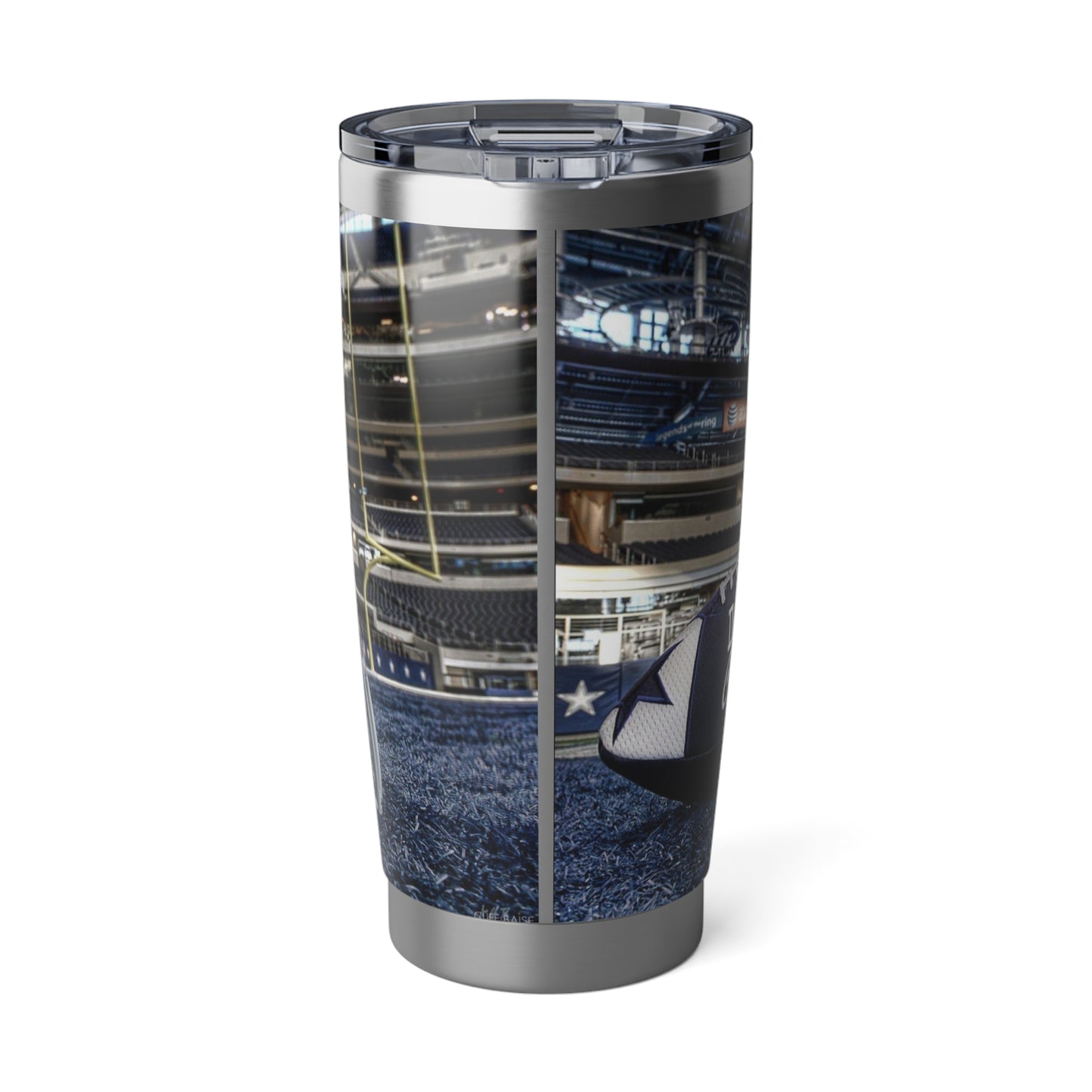 Dallas Cowboys Helmet and Football NFL Stainless 20oz Tumbler