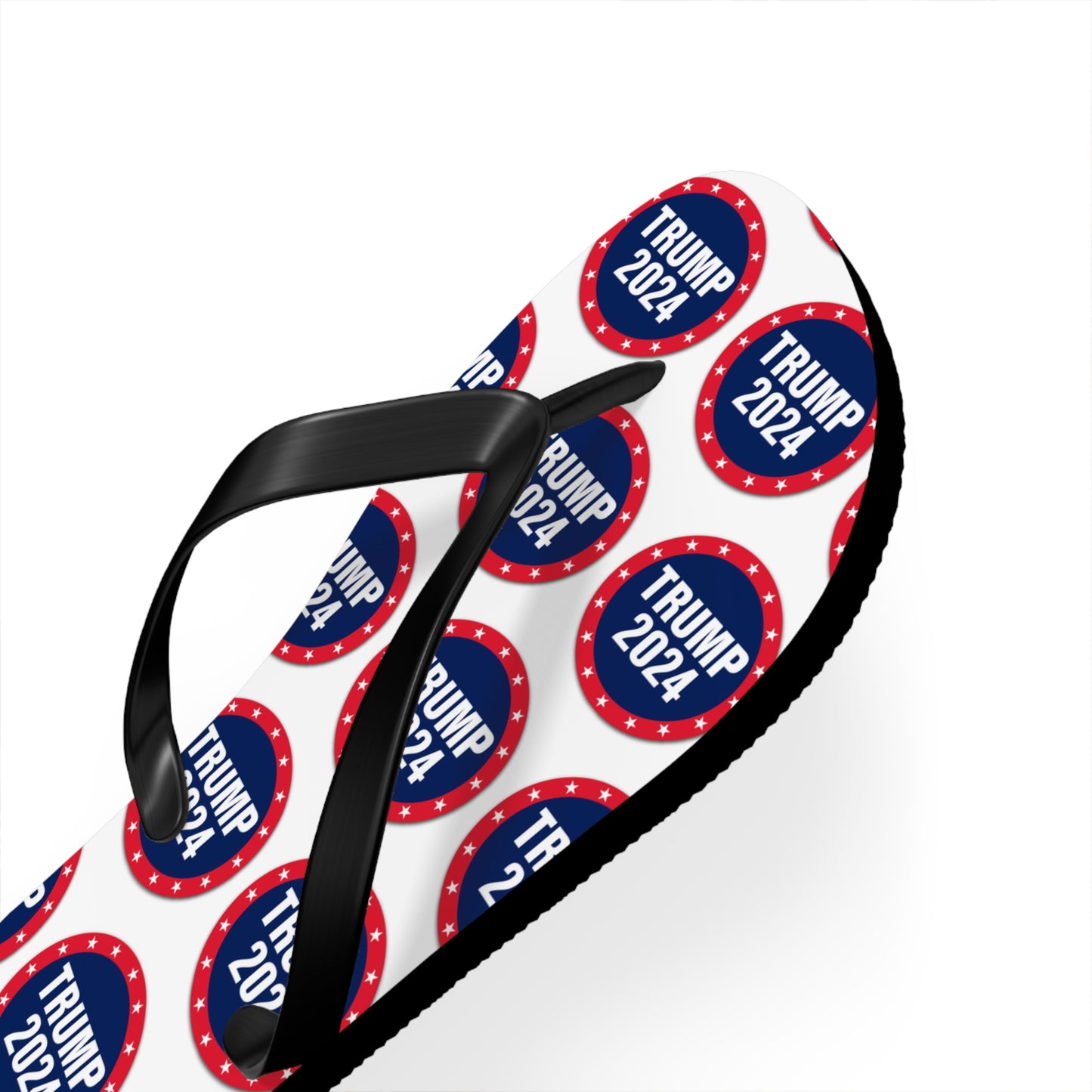 Trump 2024 Red White and blue Comfy Summer Beach Unisex Flip Flops