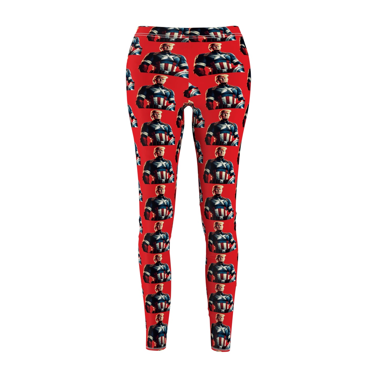 Captain Trump America Red Women's Casual Leggings