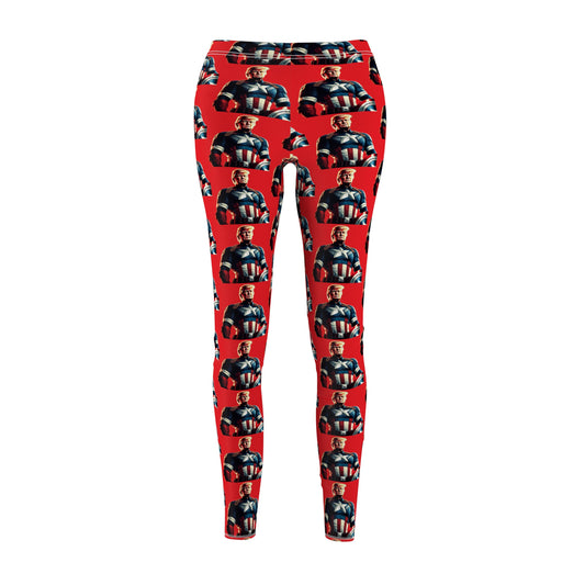 Captain Trump America Red Women's Casual Leggings