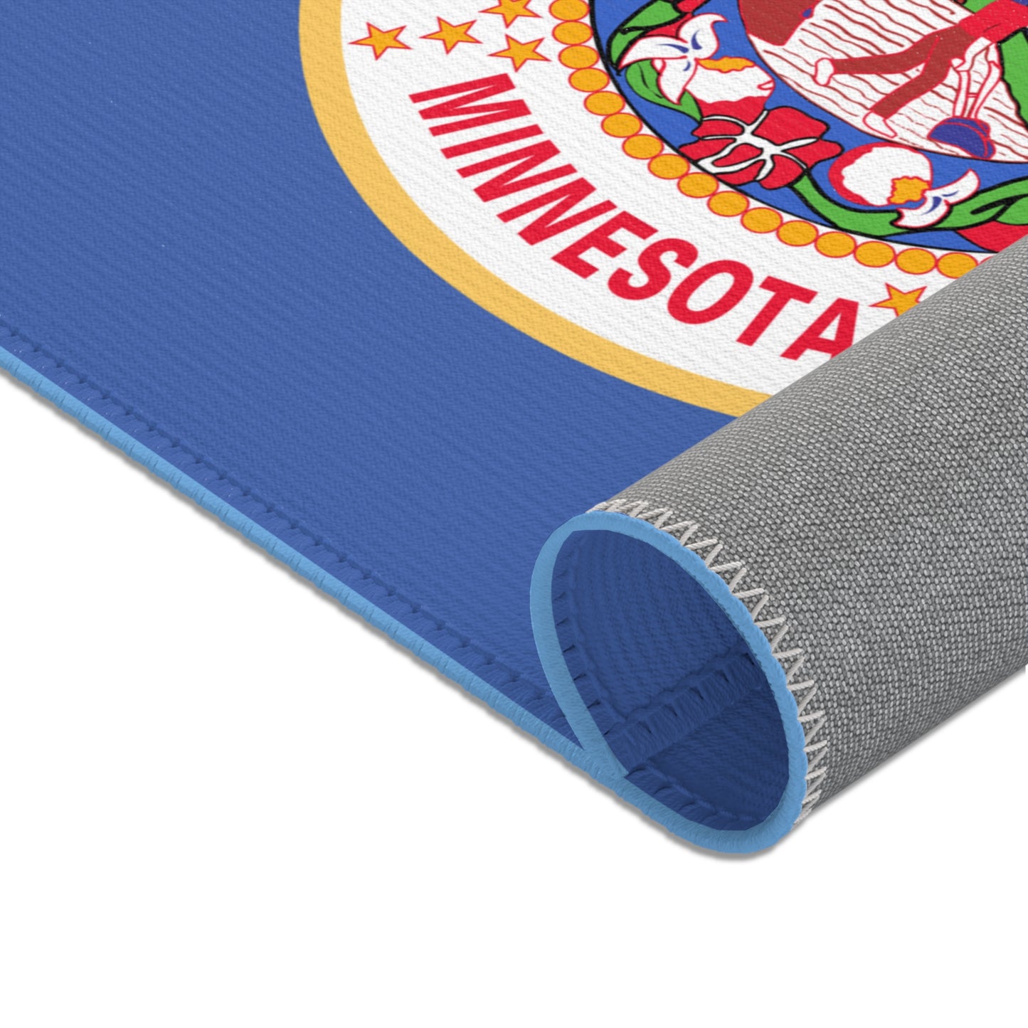 The ORIGINAL Minnesota State Flag large floor Area Rugs