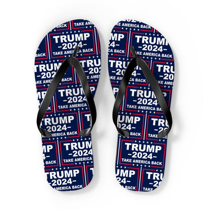 Trump Take America Back Comfy Summer Beach Unisex Flip Flops