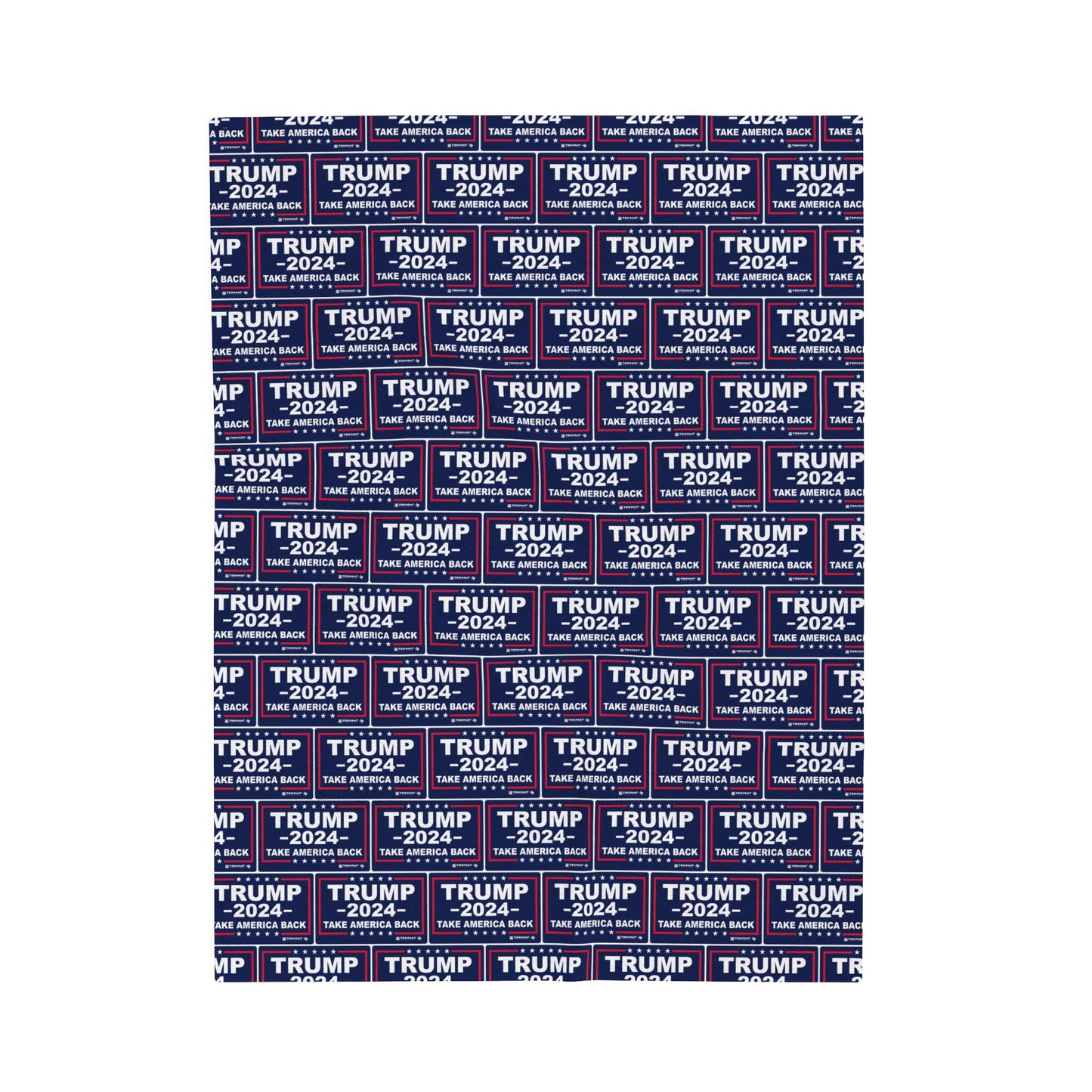 Trump 2024 Take America Back Velveteen Plush Blanket