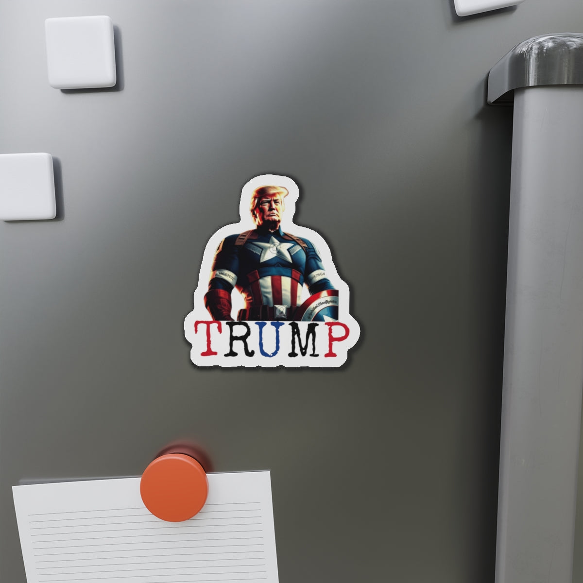 Captain TRUMP Red White and Blue Die-Cut Magnet