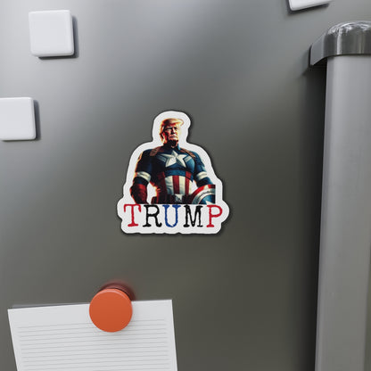 Captain TRUMP Red White and Blue Die-Cut Magnet