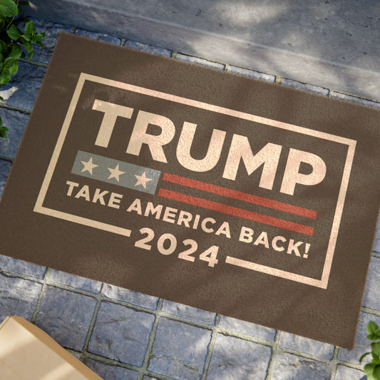 Trump MAGA Take America Back Outdoor Heavy Duty Shoe and Boot Welcome Doormat