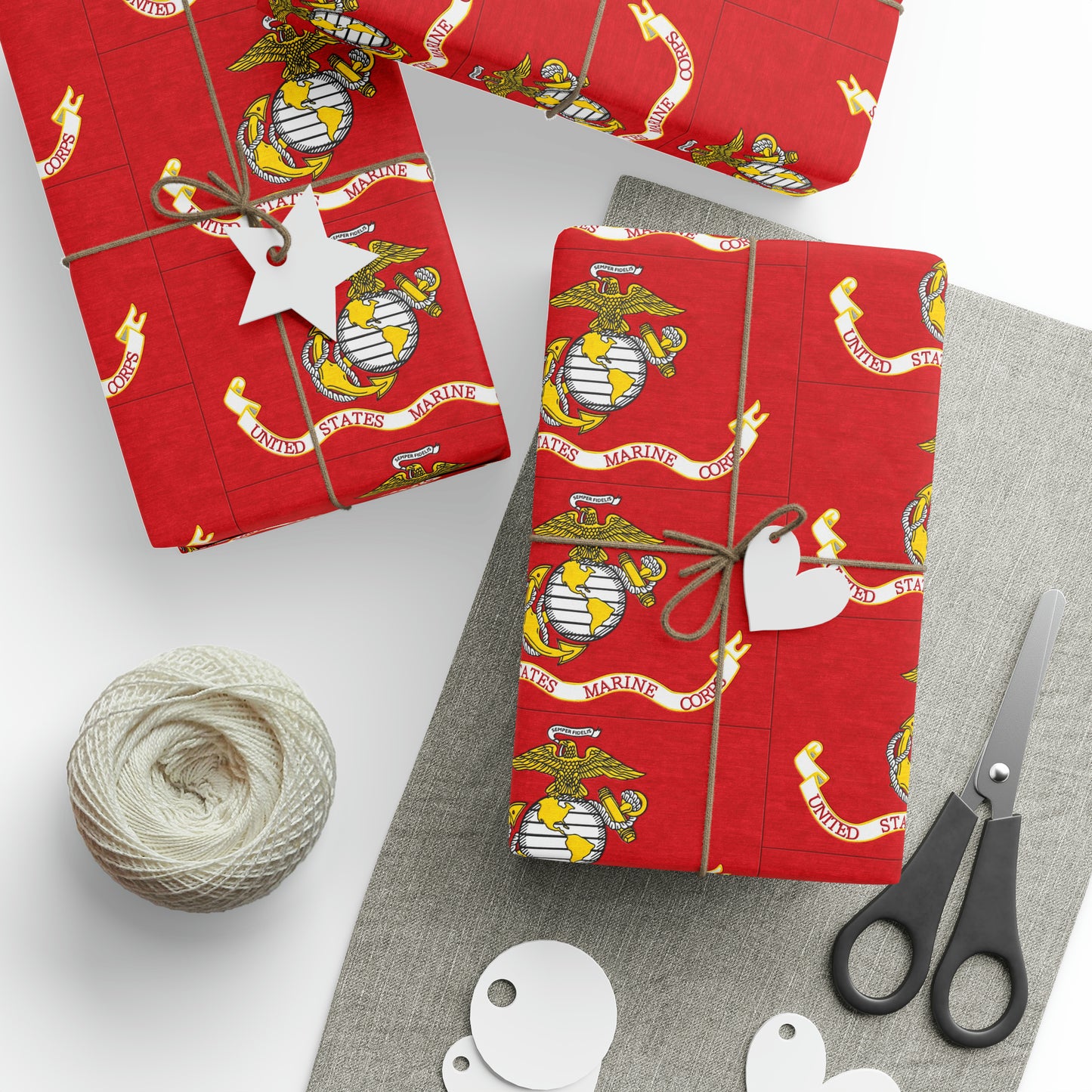 United States Marine Corp Slogan High Definition Birthday Gift Present Holiday Wrapping Paper Graduation America Military