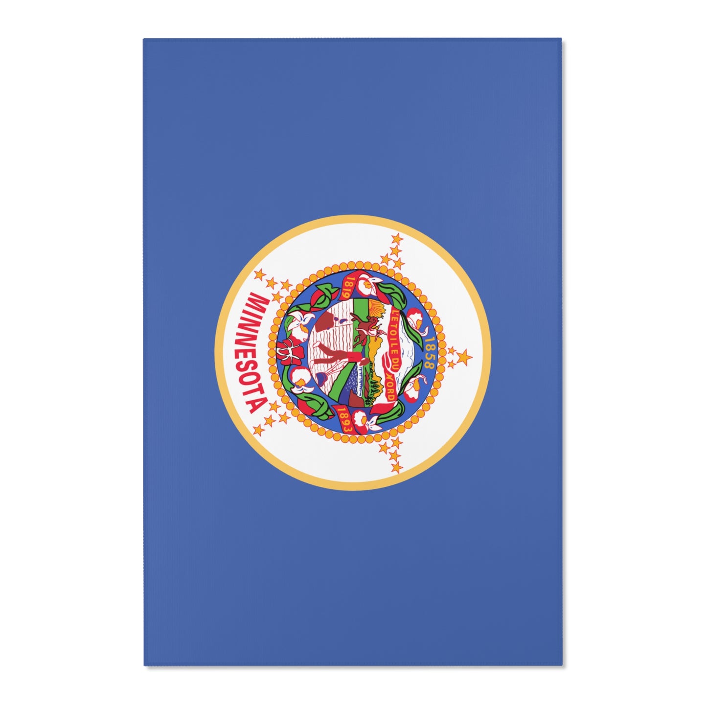 The ORIGINAL Minnesota State Flag large floor Area Rugs