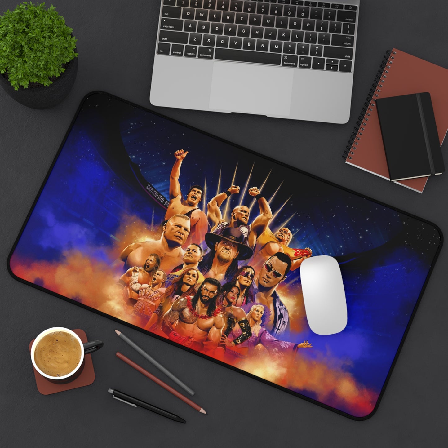 WWE 2K24 High Definition PC PS Video Game Desk Mat Mousepad
