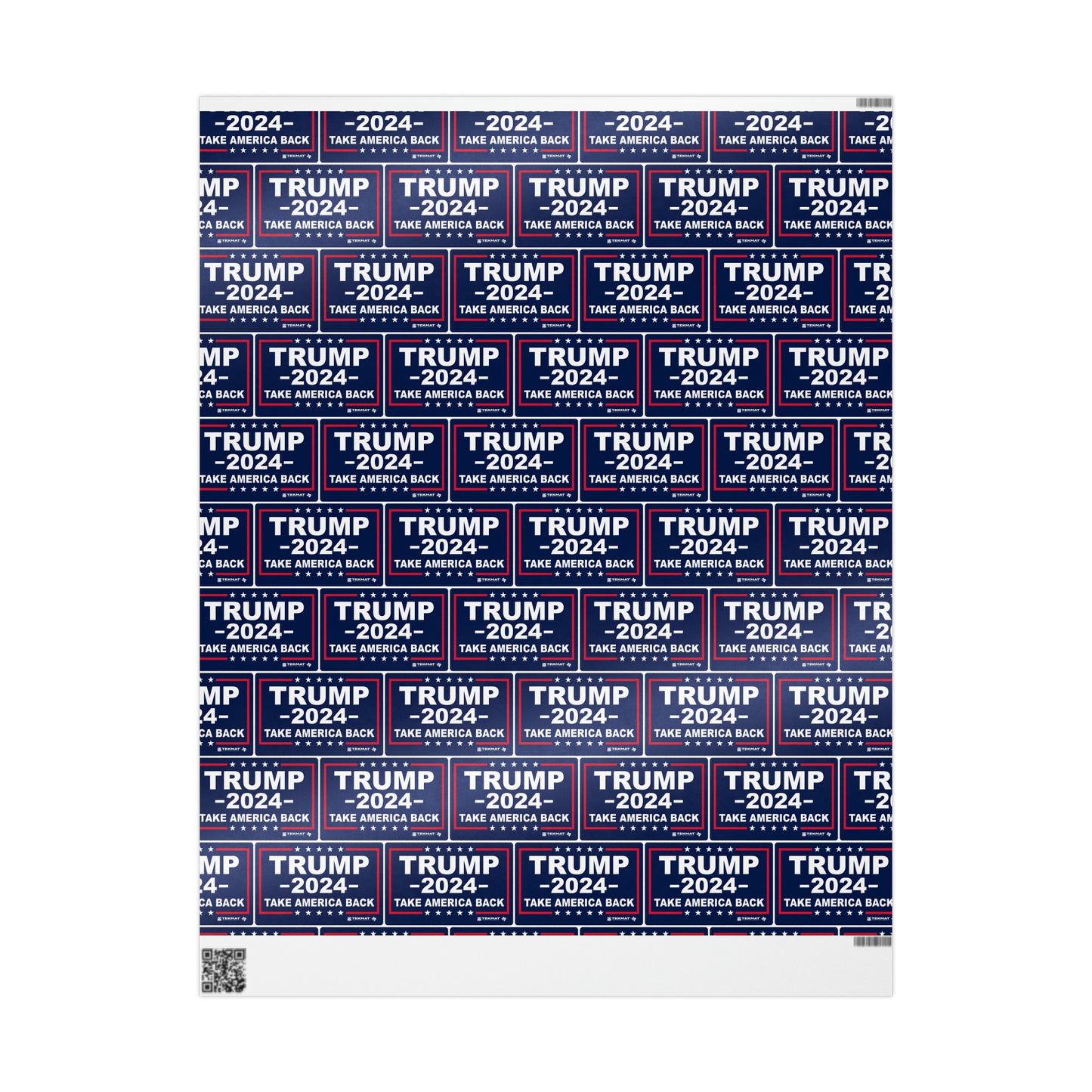 Trump Take America Back Birthday Gift Present Wrapping Paper MAGA
