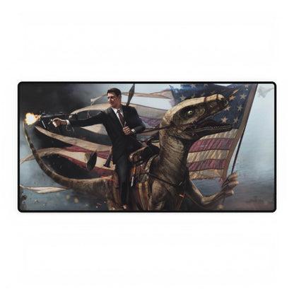 Ronald Reagan Machine Gun Raptor High Definition MAGA American Desk Mats