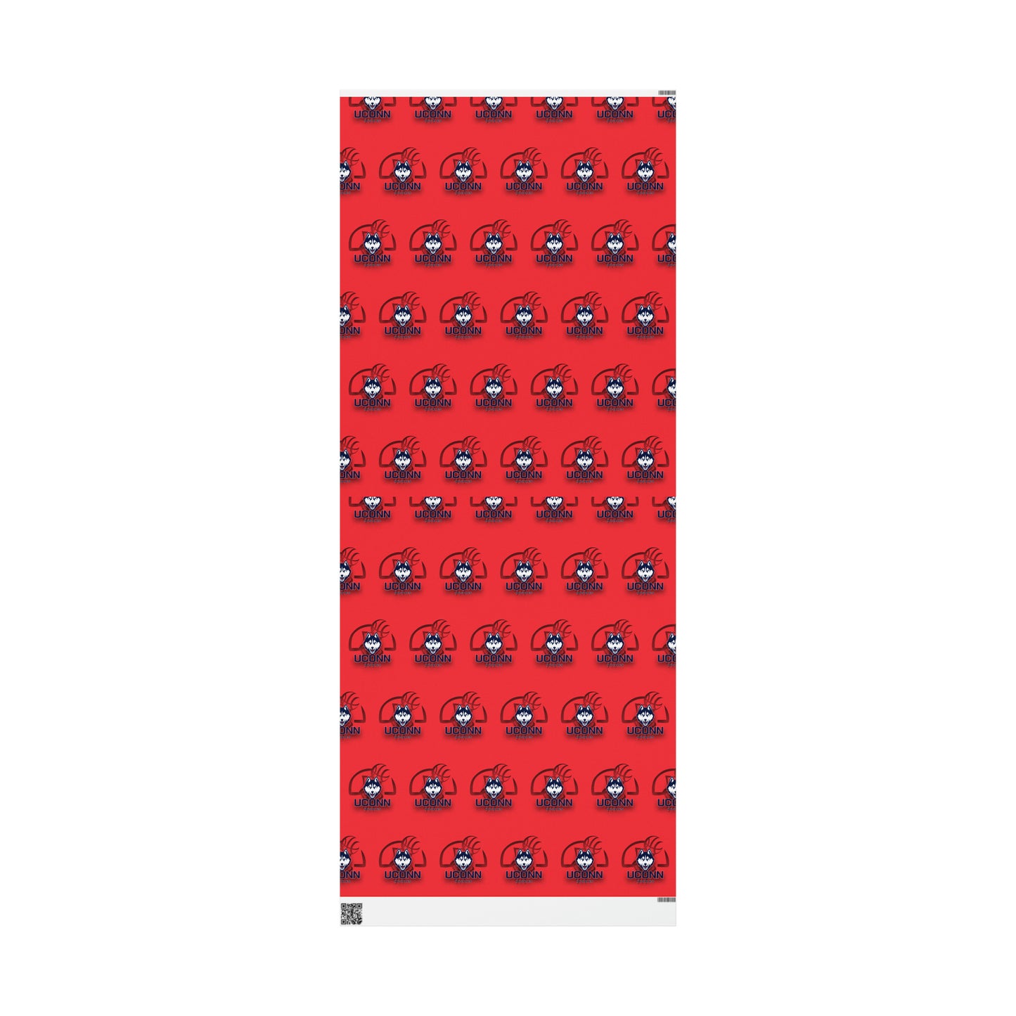 UCONN Basketball Huskies Red March Birthday Gift Wrapping Paper Holiday