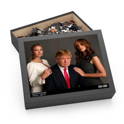 Trump Family Melania Ivanka MAGA  (252 or 500 Piece) High Quality Thick Puzzle Game