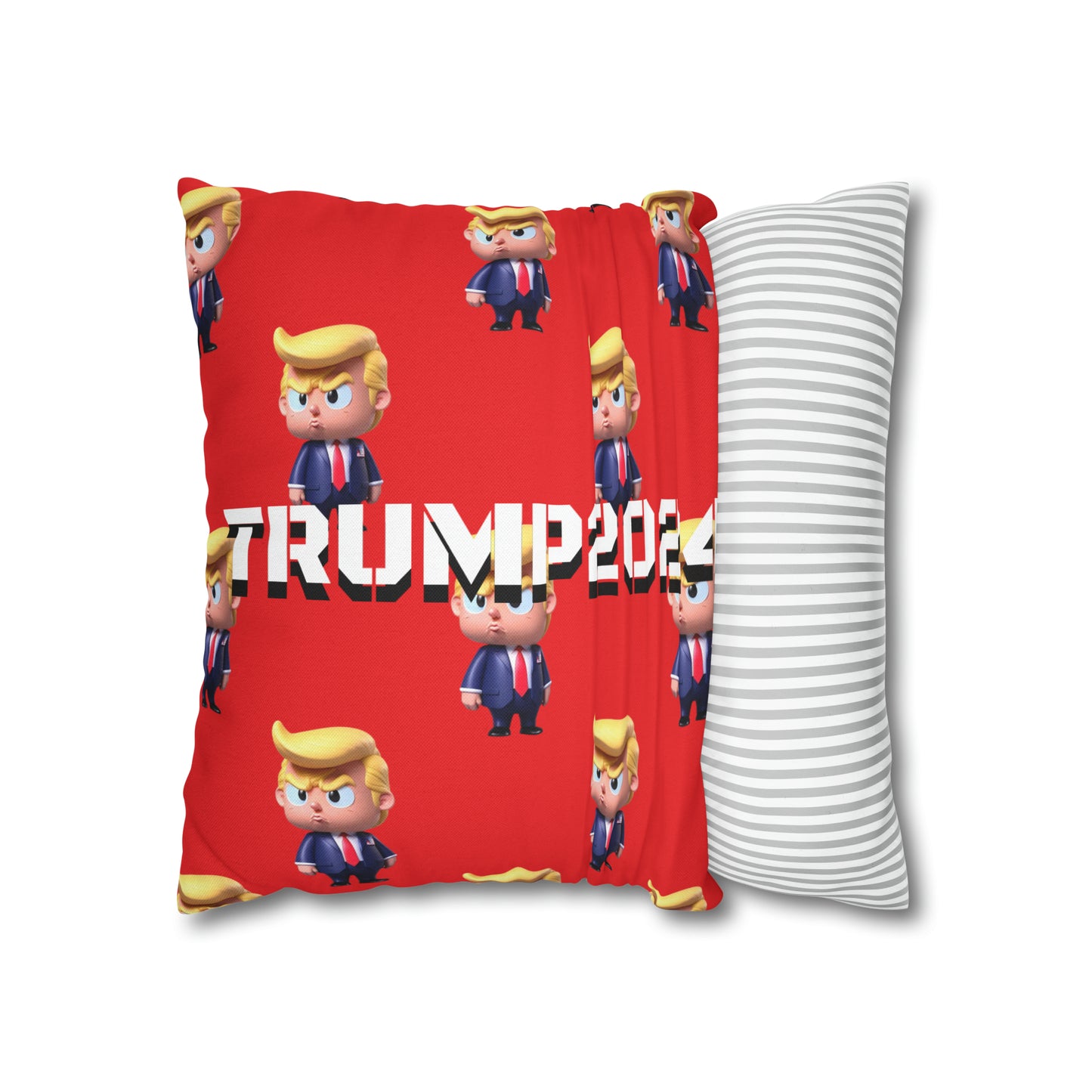 Little Trump 2024 Republican Red Soft Comfy Throw Pillow Case MAGA Gift