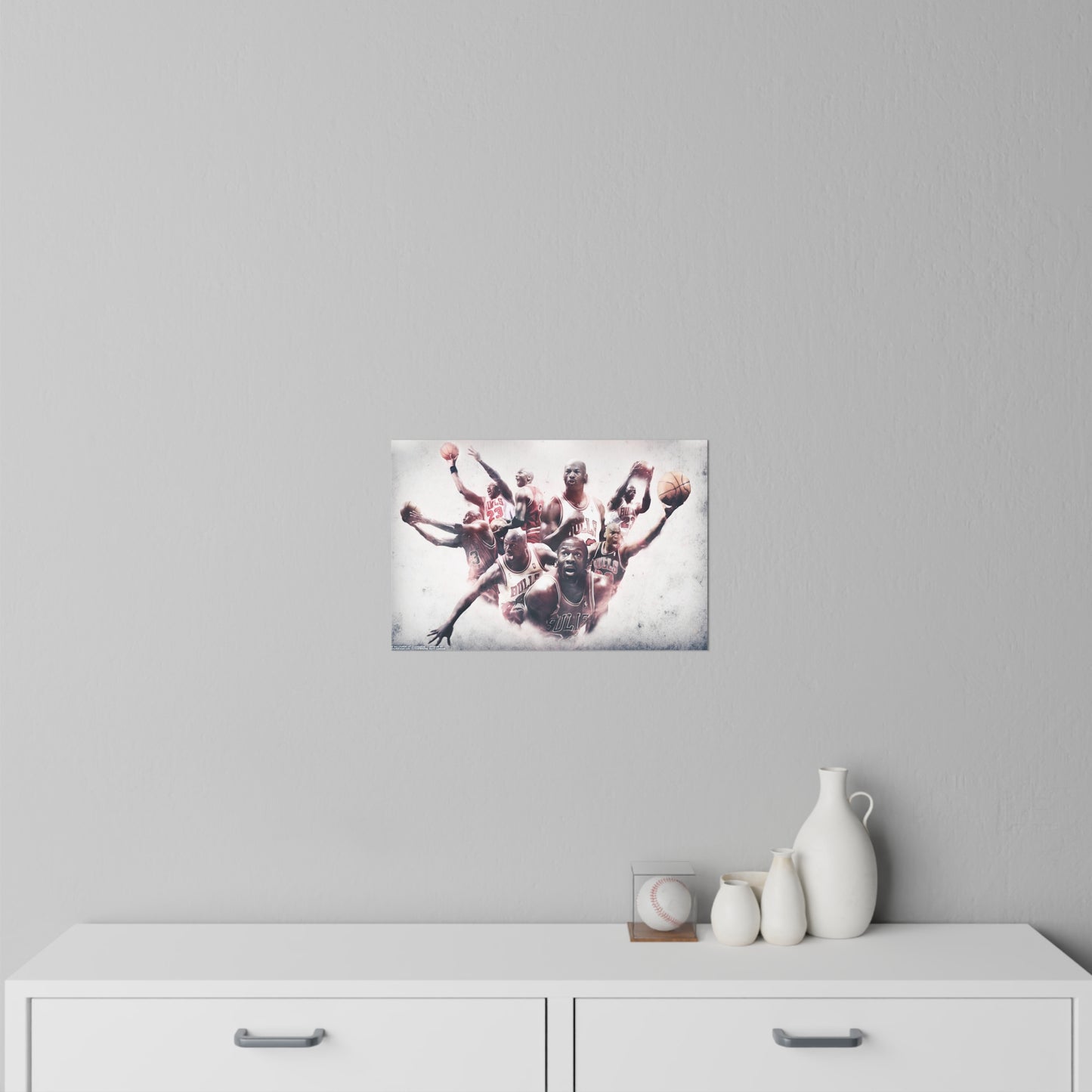 Jordan Chicago Bulls Sticky Wall Decals 2 sizes Michael Basketball