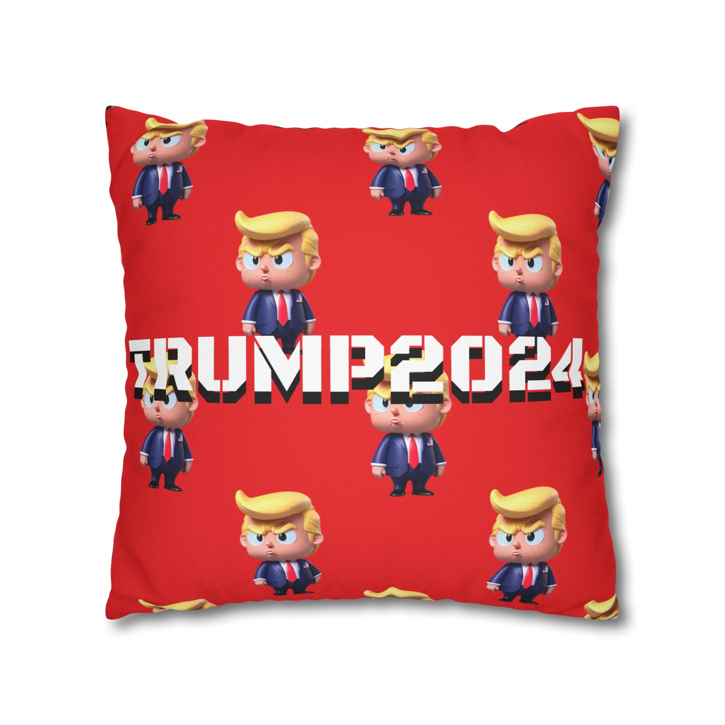 Little Trump 2024 Republican Red Soft Comfy Throw Pillow Case MAGA Gift