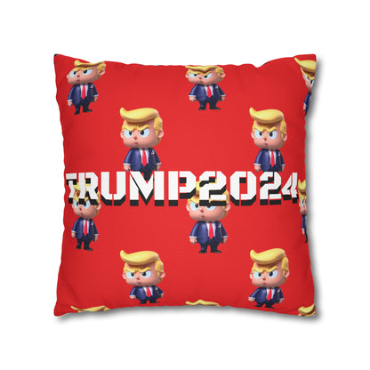 Little Trump 2024 Republican Red Soft Comfy Throw Pillow Case MAGA Gift