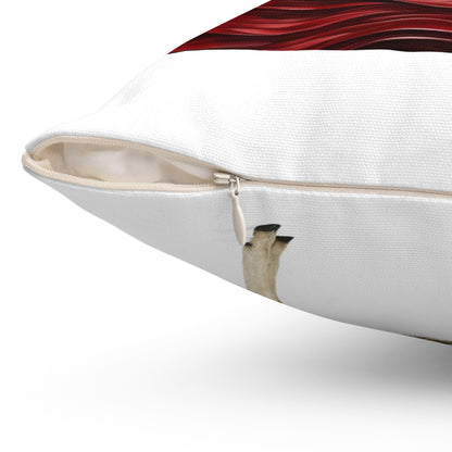 MAGA Trump (Stuffed with the cotton from liberal sheep) Spun Polyester Square Pillow