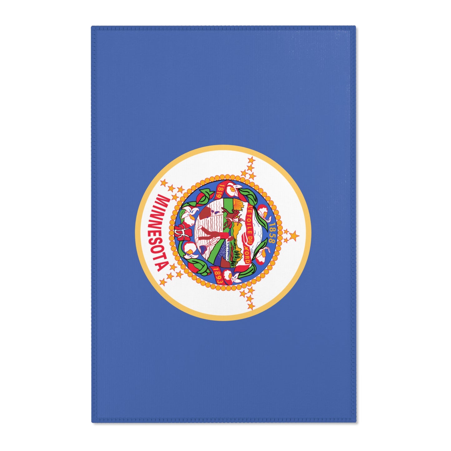 The ORIGINAL Minnesota State Flag large floor Area Rugs