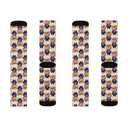 Little Trump Printed Sublimation Socks
