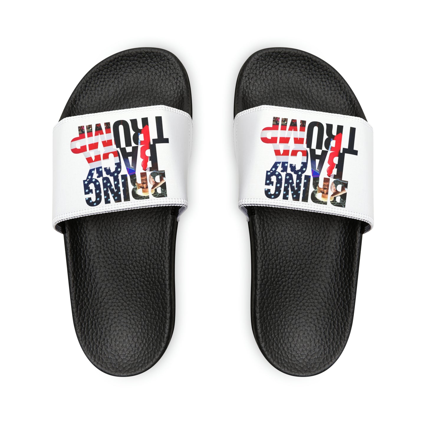 Women's Bring Back Trump 2024 MAGA Comfy PU Slide Sandals