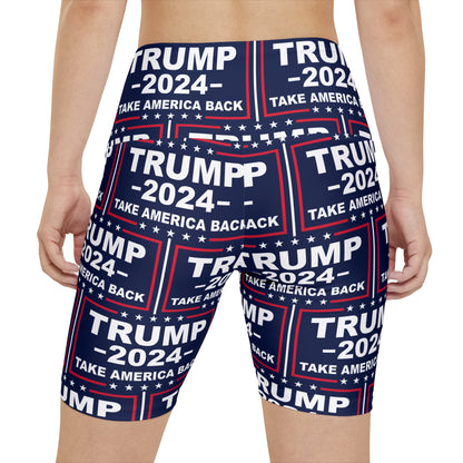 Trump MAGA Summer Rally BBQ Party Women's Workout Bike Comfy Shorts