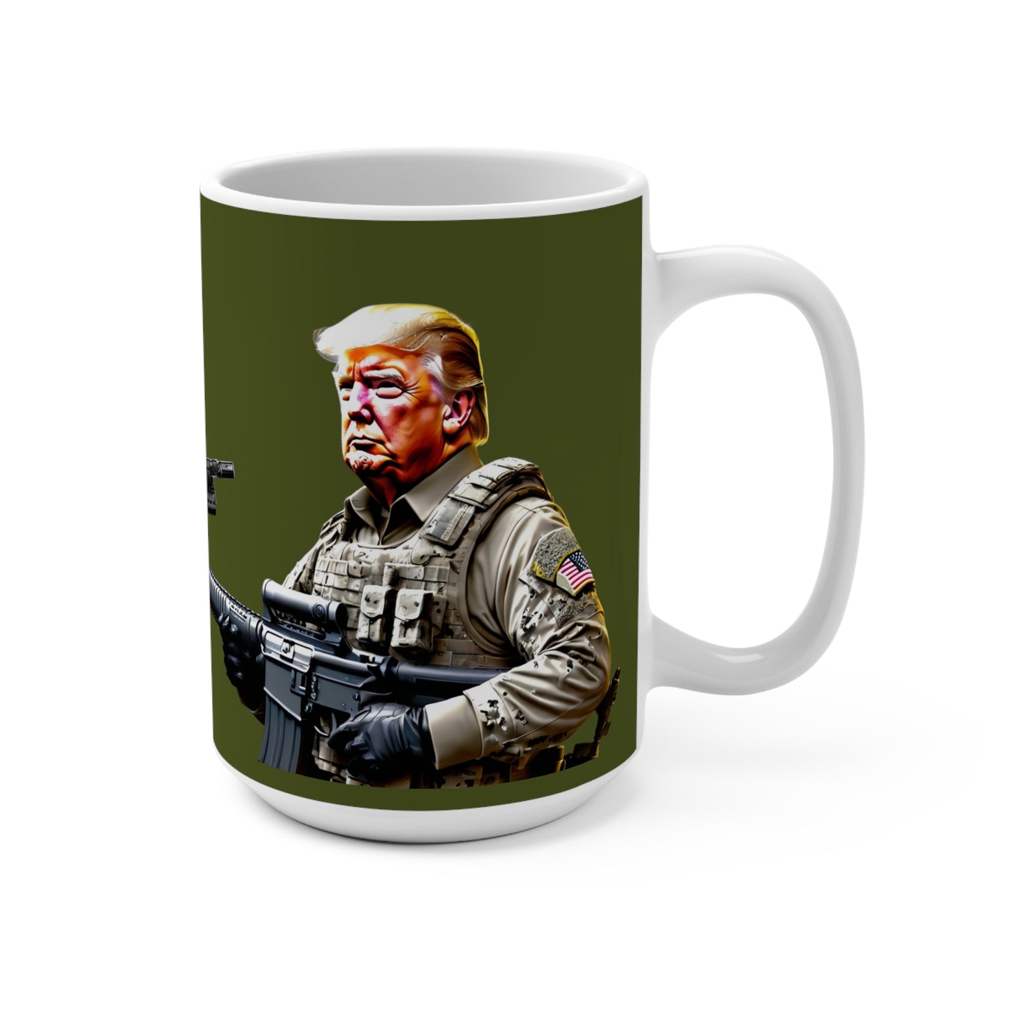 Trump the Soldier 2024 MAGA Jumbo Ceramic Coffee Mug 15oz