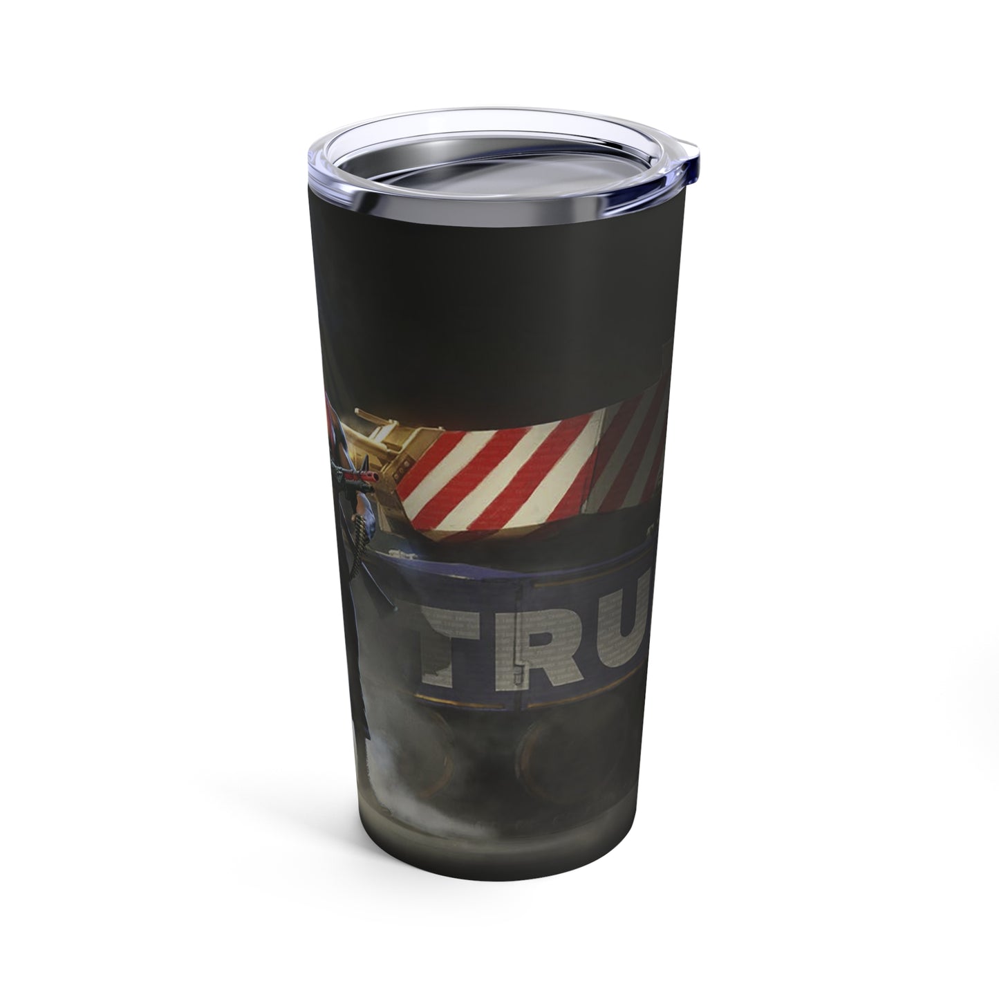 Rambo Trump 2024 Black MAGA Hot and Cold Stainless Tumbler 20oz